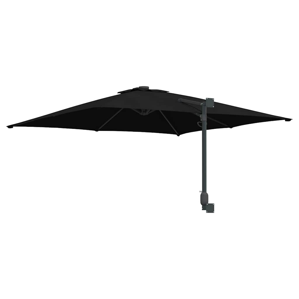 vidaXL Parasolka ogrodowa Czarny 248,5 x 247,5 x 160 cm
