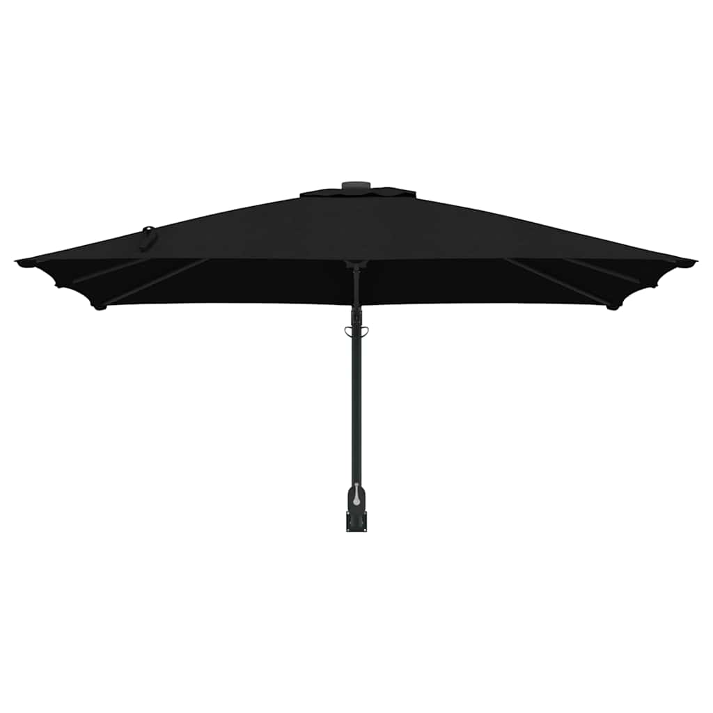 vidaXL Parasolka ogrodowa Czarny 248,5 x 247,5 x 160 cm
