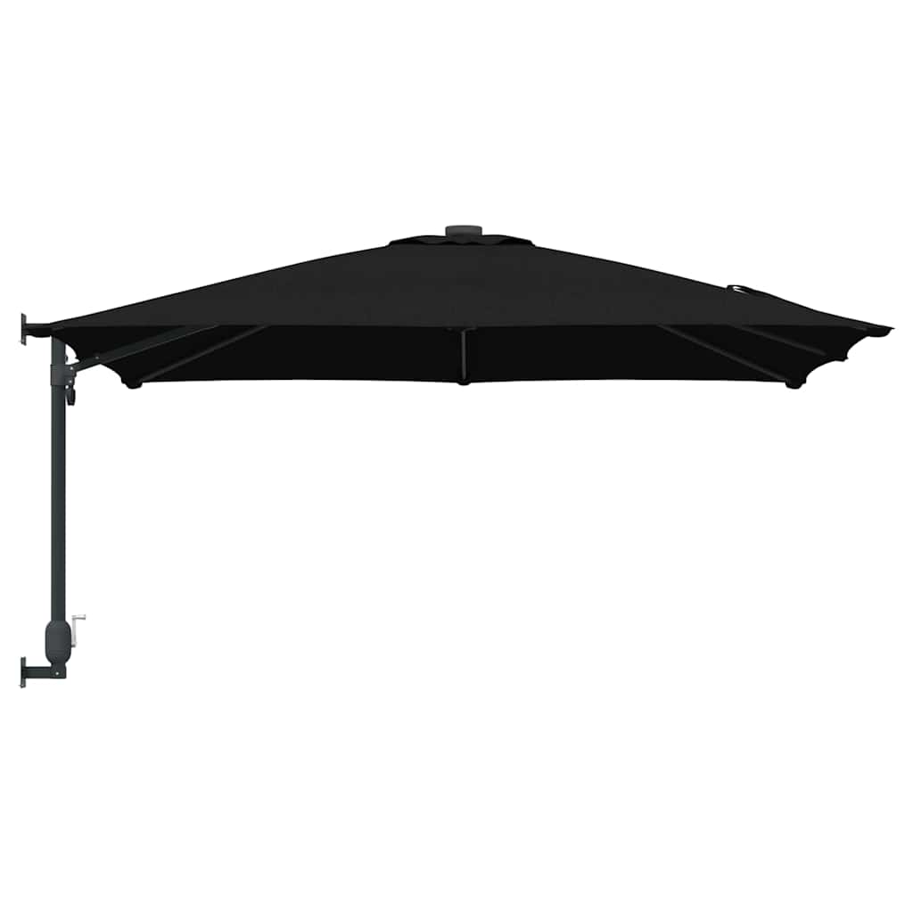 vidaXL Parasolka ogrodowa Czarny 248,5 x 247,5 x 160 cm