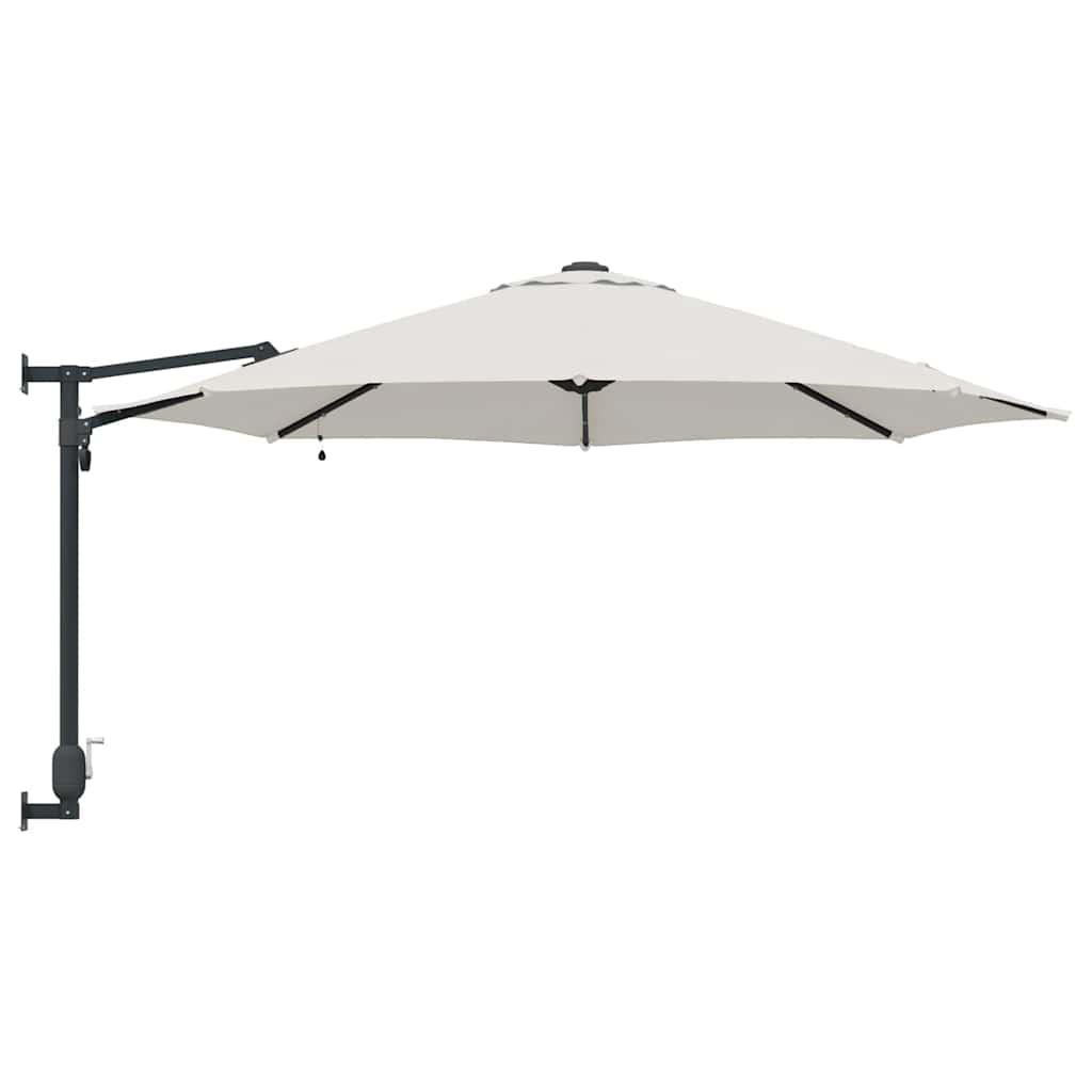 vidaXL Parasolka ogrodowa piaskowy 248 x 248 x 148 cm Poliester i Stal