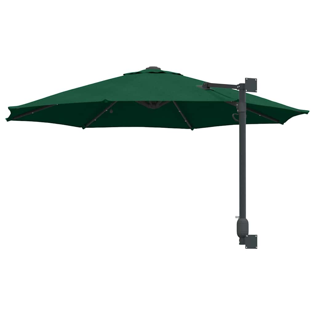vidaXL Parasolka ogrodowa Zielony 248 x 248 x 148 cm Poliester i Stal