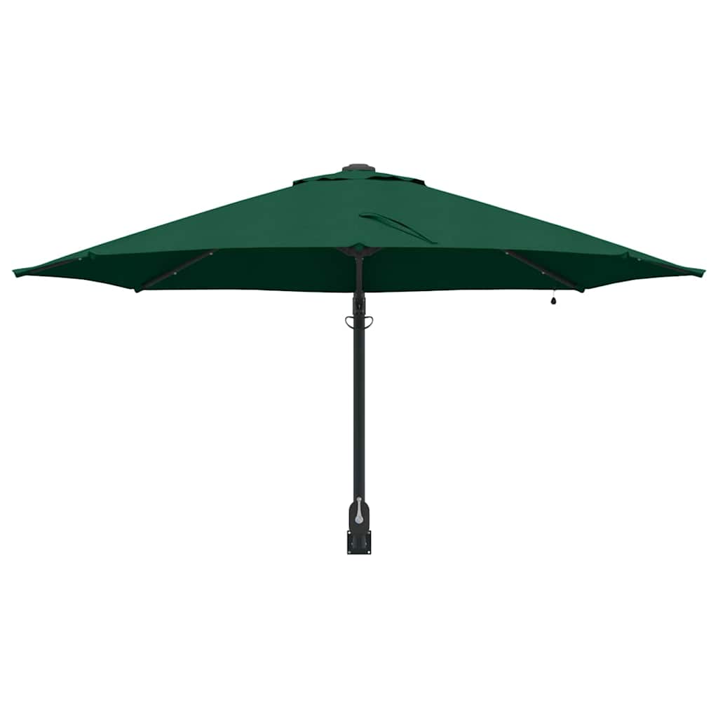 vidaXL Parasolka ogrodowa Zielony 248 x 248 x 148 cm Poliester i Stal