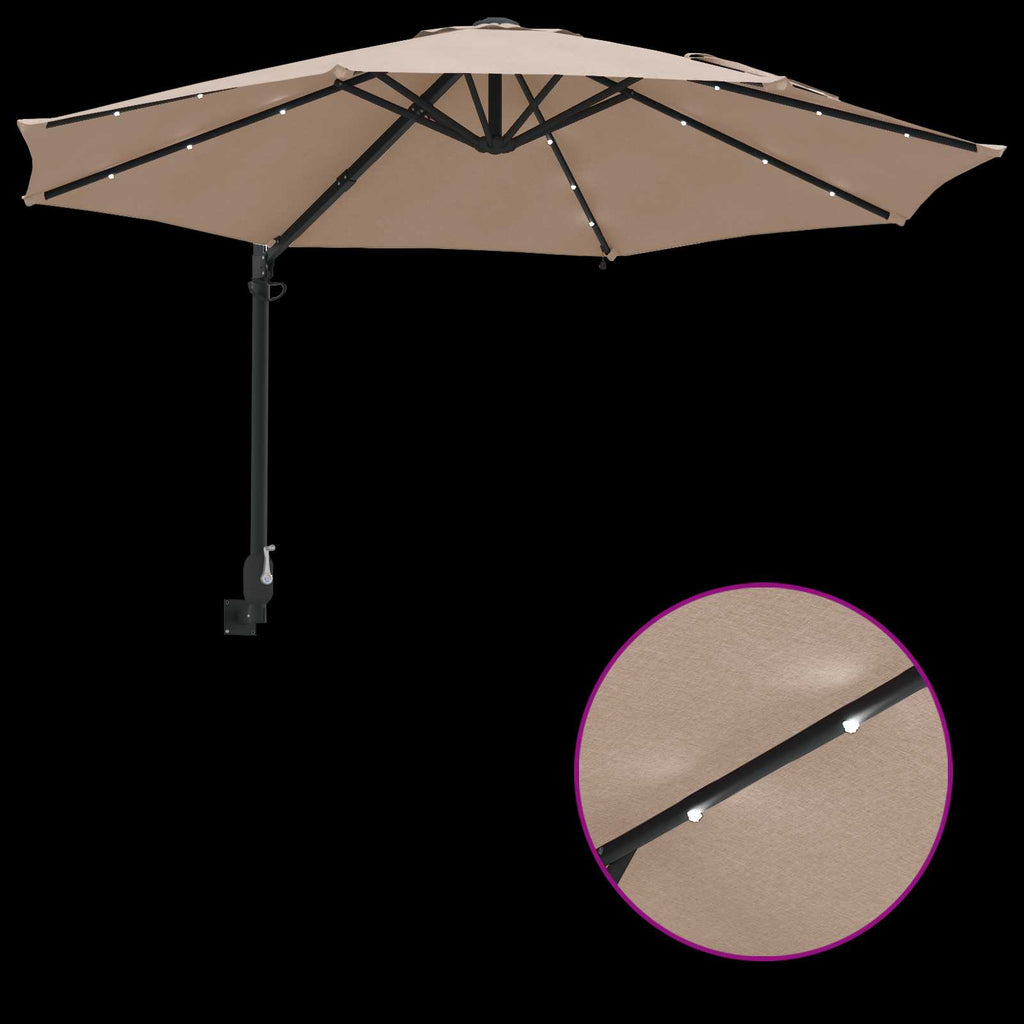 vidaXL Parasolka ogrodowa 248 x 248 x 148 cm Poliester i Stal