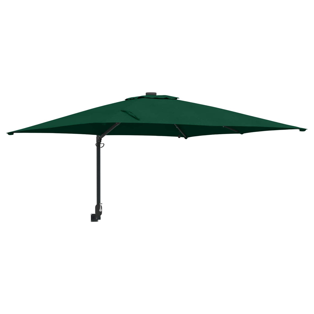 vidaXL Parasolka ogrodowa Ze LED Lights Zielony 248,5 x 247,5 x 160 cm