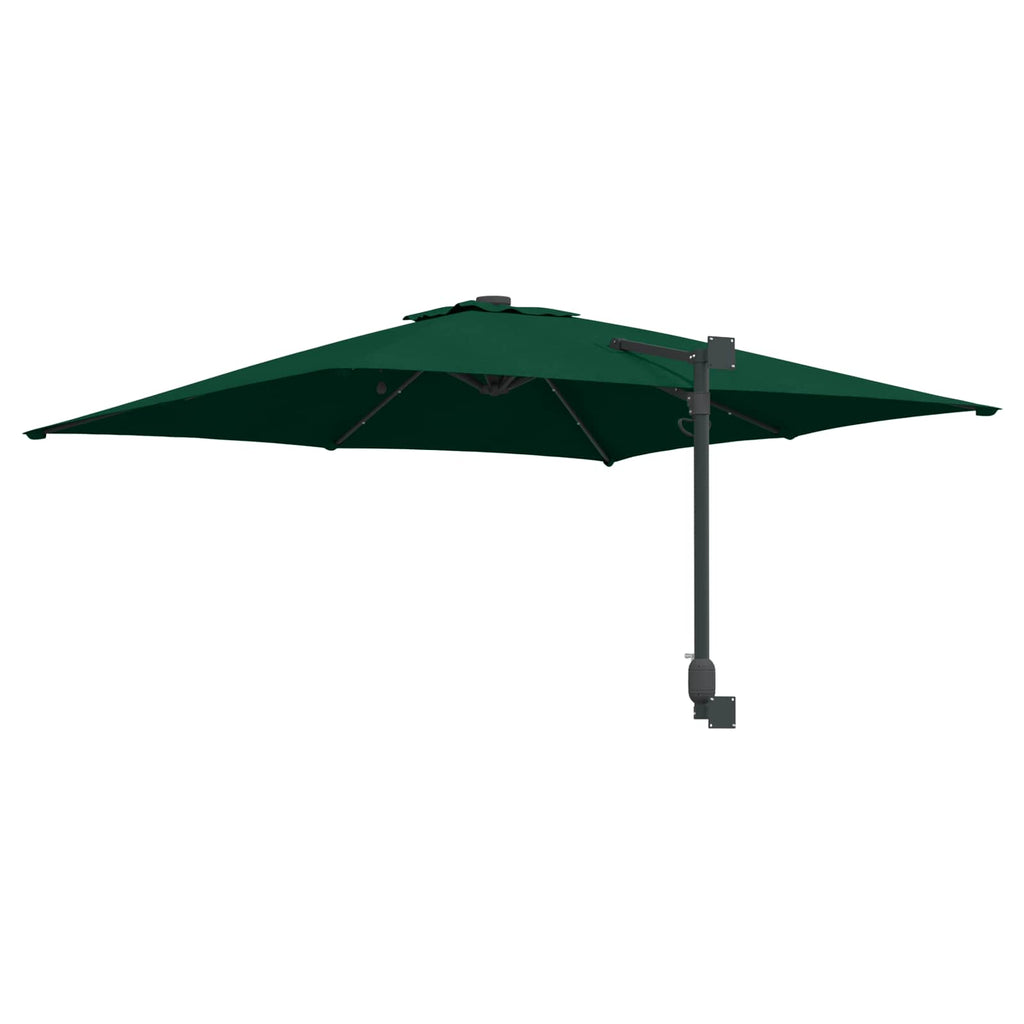 vidaXL Parasolka ogrodowa Ze LED Lights Zielony 248,5 x 247,5 x 160 cm