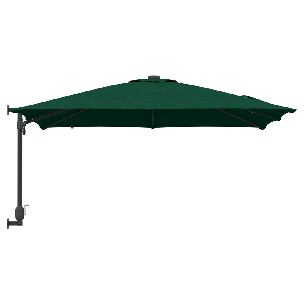 vidaXL Parasolka ogrodowa Ze LED Lights Zielony 248,5 x 247,5 x 160 cm