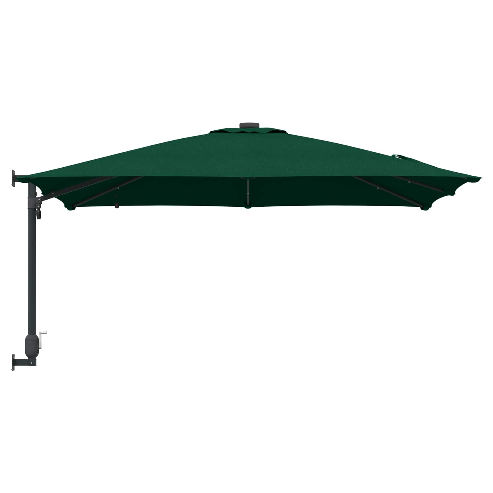 vidaXL Parasolka ogrodowa Ze LED Lights Zielony 248,5 x 247,5 x 160 cm