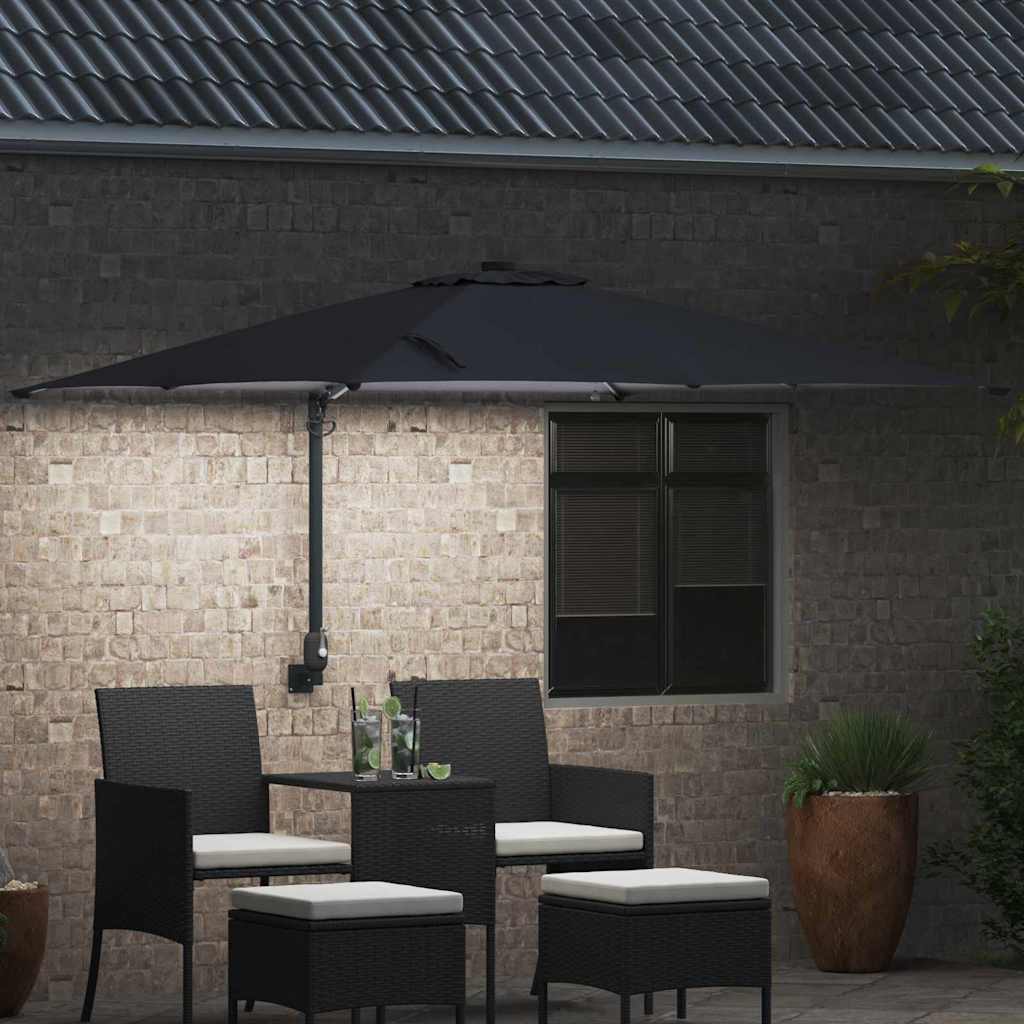 vidaXL Parasolka ogrodowa Antracyt 248,5 x 247,5 x 160 cm