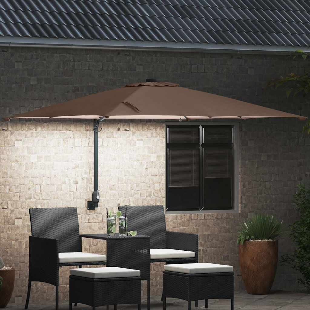 vidaXL Parasolka ogrodowa Ciemnoszary 248,5 x 247,5 x 160 cm