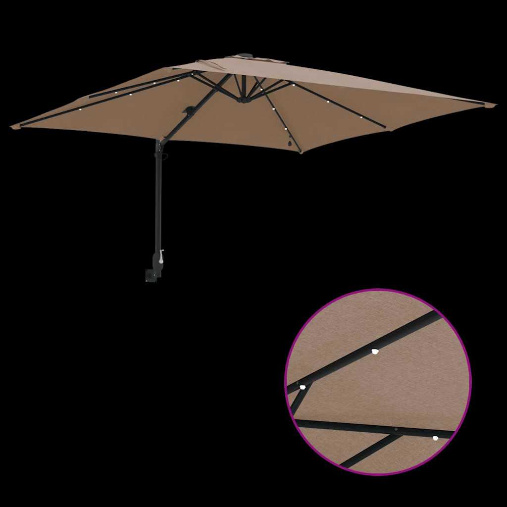 vidaXL Parasolka ogrodowa Ciemnoszary 248,5 x 247,5 x 160 cm