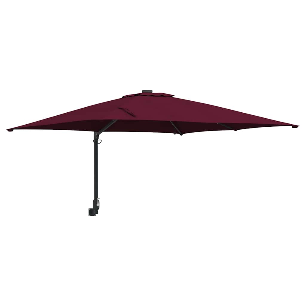 vidaXL Parasolka ogrodowa Bordeaux Czerwony 248,5 x 247,5 x 160 cm