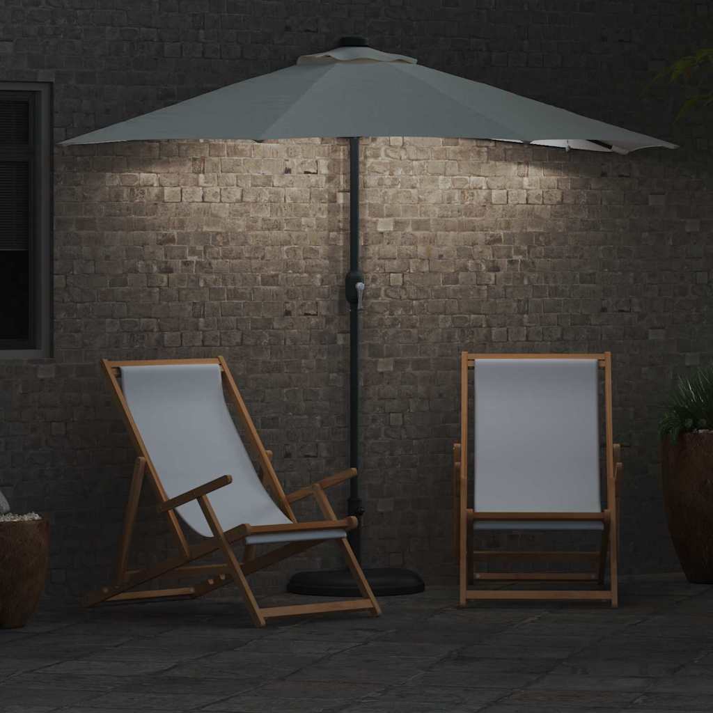 vidaXL Parasolka ogrodowa piaskowy 294 x 150 x 223 cm Poliester i Stal