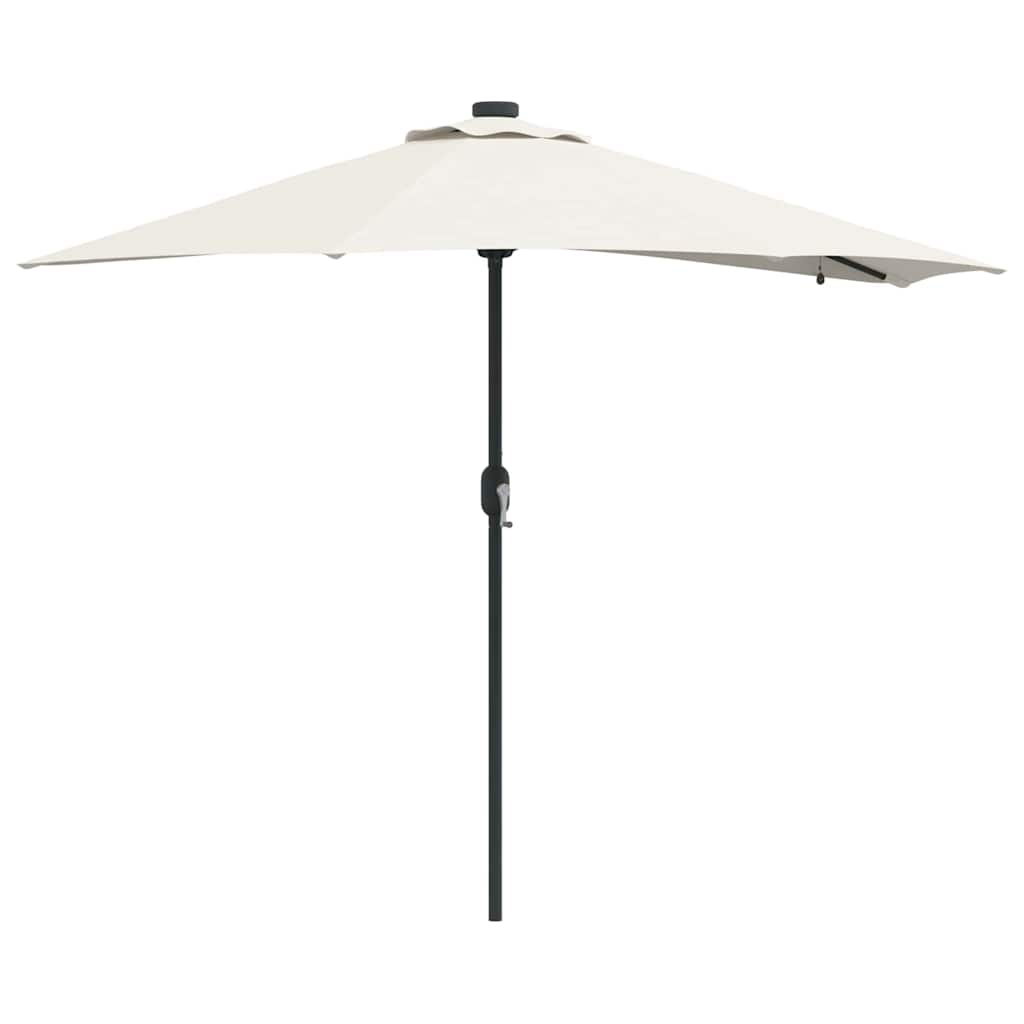 vidaXL Parasolka ogrodowa piaskowy 294 x 150 x 223 cm Poliester i Stal