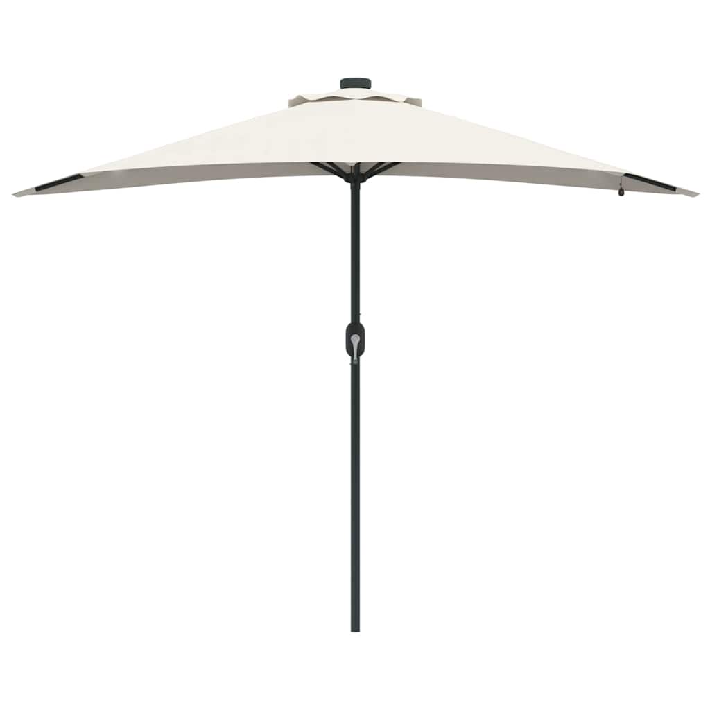 vidaXL Parasolka ogrodowa piaskowy 294 x 150 x 223 cm Poliester i Stal