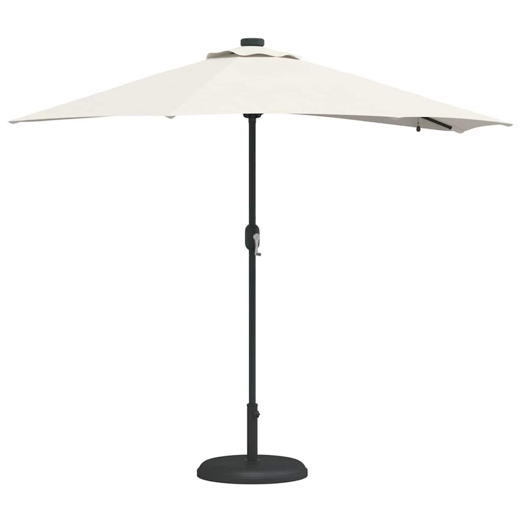 vidaXL Parasolka ogrodowa piaskowy 294 x 150 x 223 cm Poliester i Stal