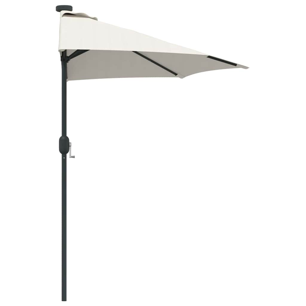vidaXL Parasolka ogrodowa piaskowy 294 x 150 x 223 cm Poliester i Stal