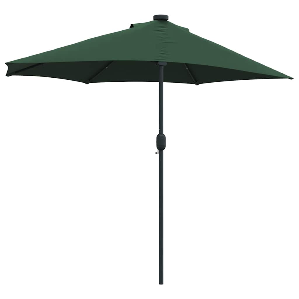 vidaXL Parasolka ogrodowa Zielony 294 x 150 x 223 cm Poliester i Stal