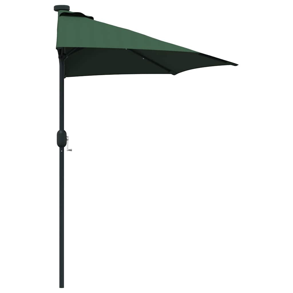 vidaXL Parasolka ogrodowa Zielony 294 x 150 x 223 cm Poliester i Stal