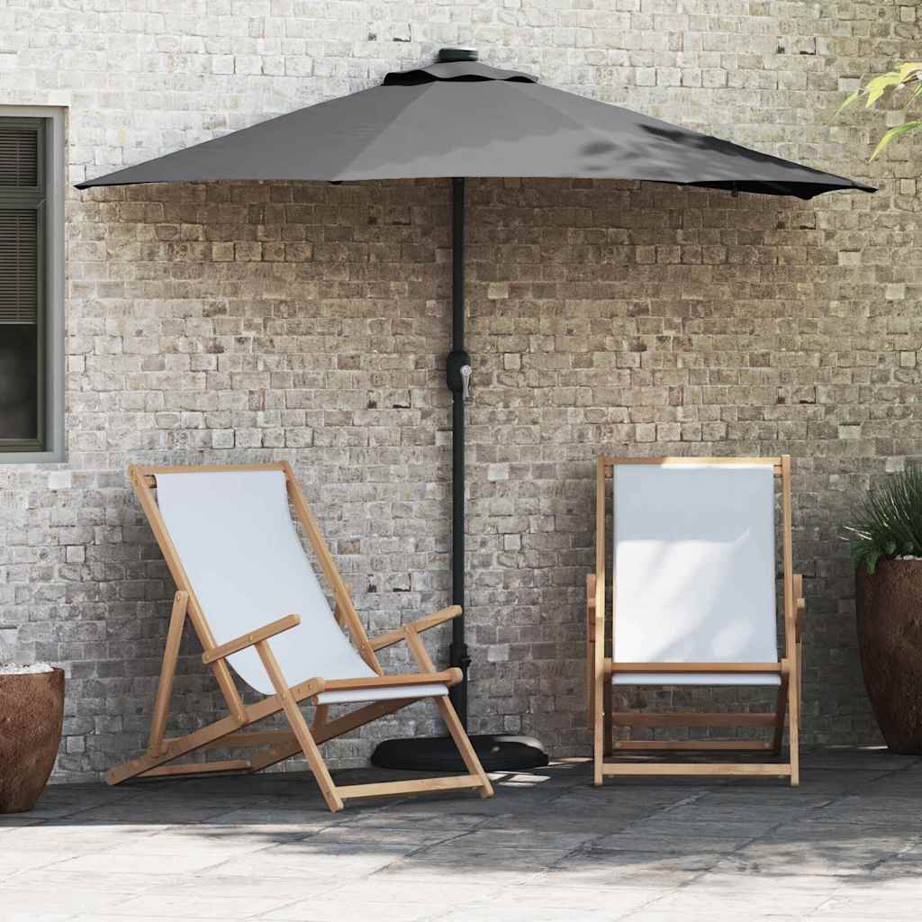 vidaXL Parasolka ogrodowa Antracyt 294 x 150 x 223 cm Poliester i Stal