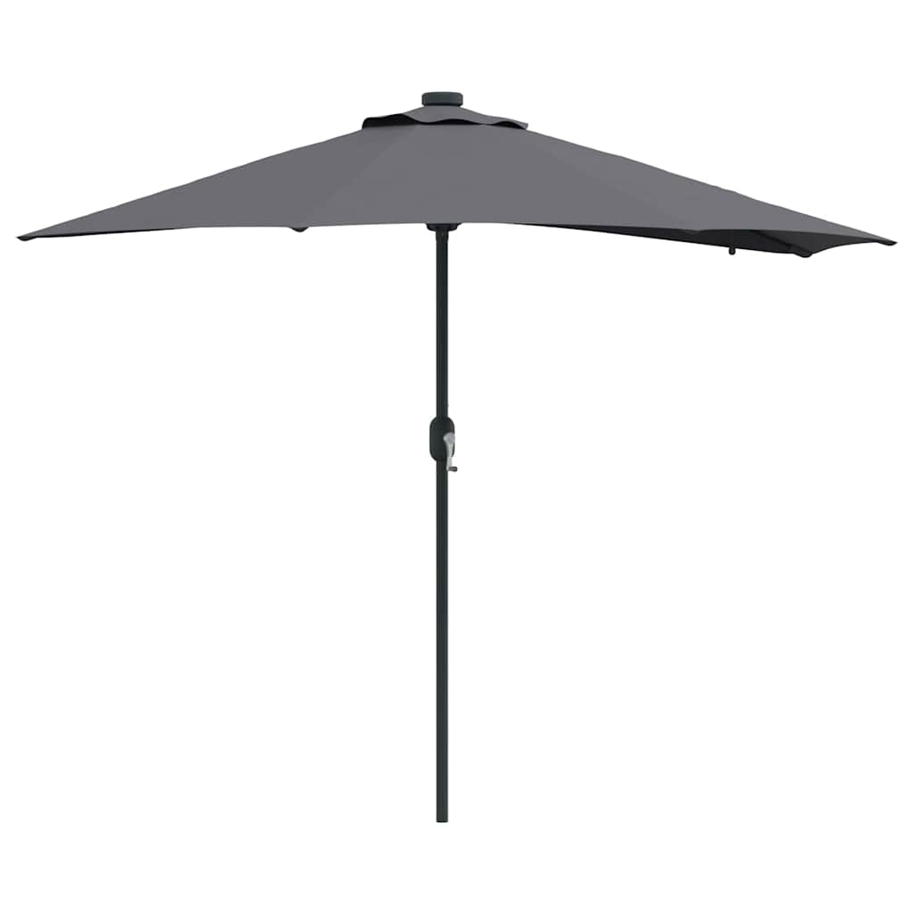vidaXL Parasolka ogrodowa Antracyt 294 x 150 x 223 cm Poliester i Stal