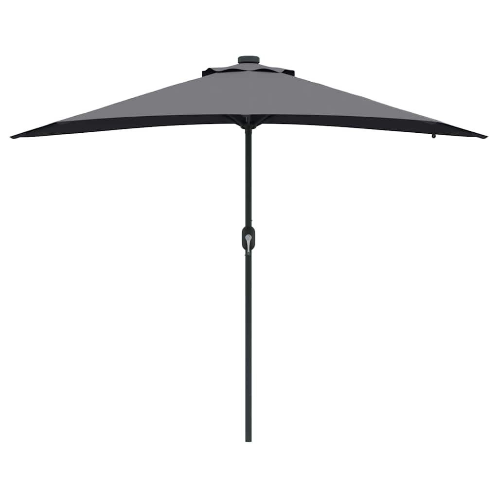 vidaXL Parasolka ogrodowa Antracyt 294 x 150 x 223 cm Poliester i Stal