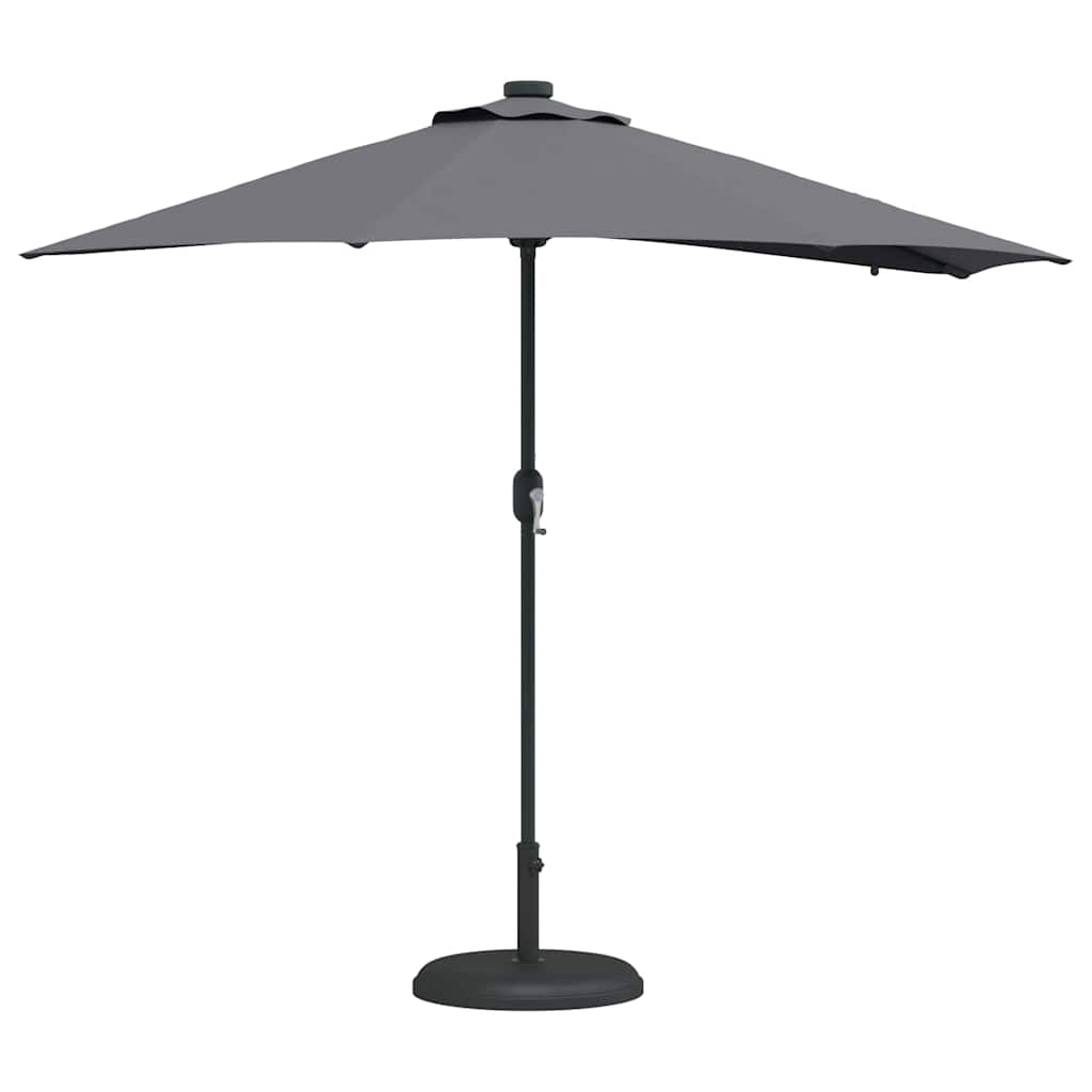 vidaXL Parasolka ogrodowa Antracyt 294 x 150 x 223 cm Poliester i Stal