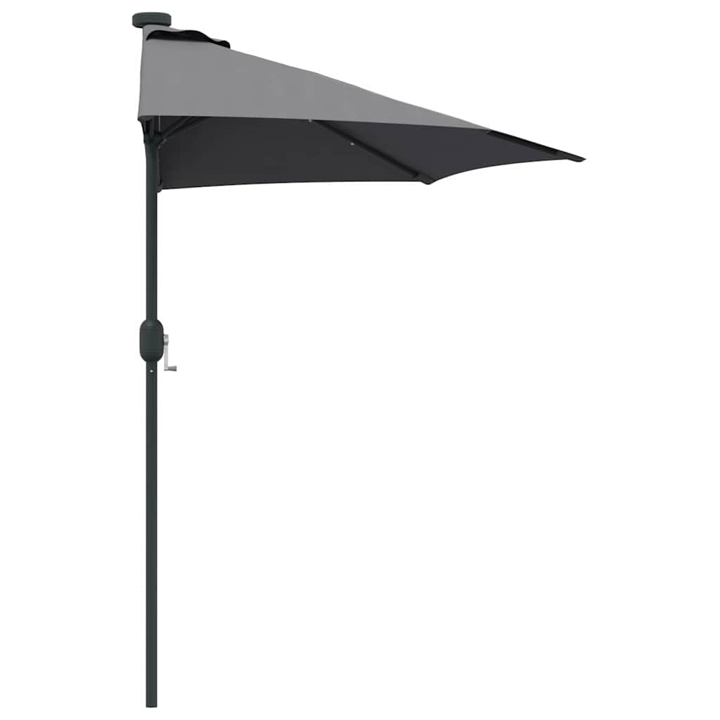 vidaXL Parasolka ogrodowa Antracyt 294 x 150 x 223 cm Poliester i Stal