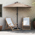 vidaXL Parasolka ogrodowa Ciemnoszary 294 x 150 x 223 cm