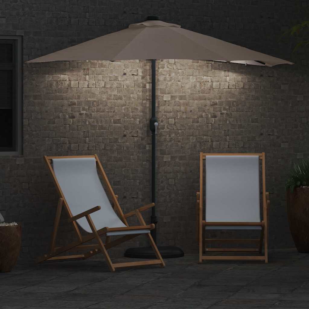 vidaXL Parasolka ogrodowa Ciemnoszary 294 x 150 x 223 cm