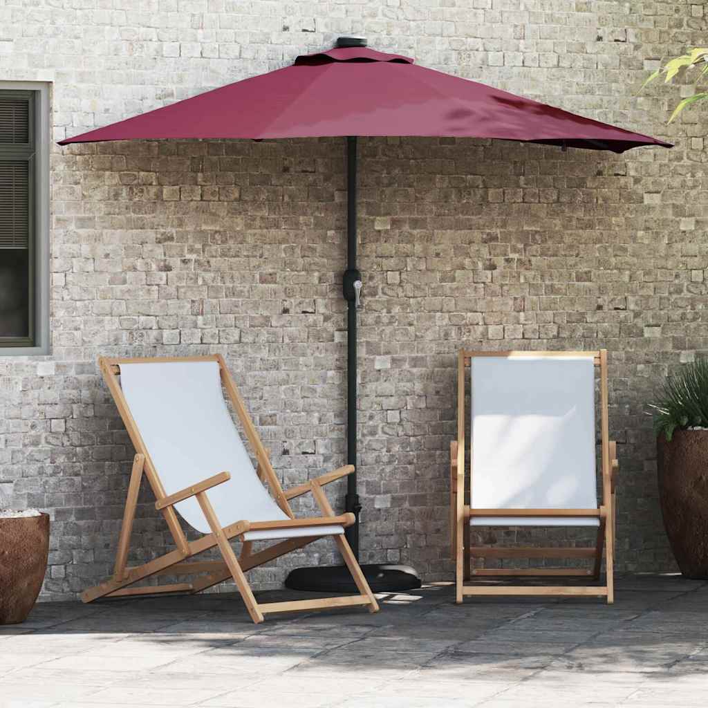vidaXL Parasolka ogrodowa Bordeaux Czerwony 294 x 150 x 223 cm