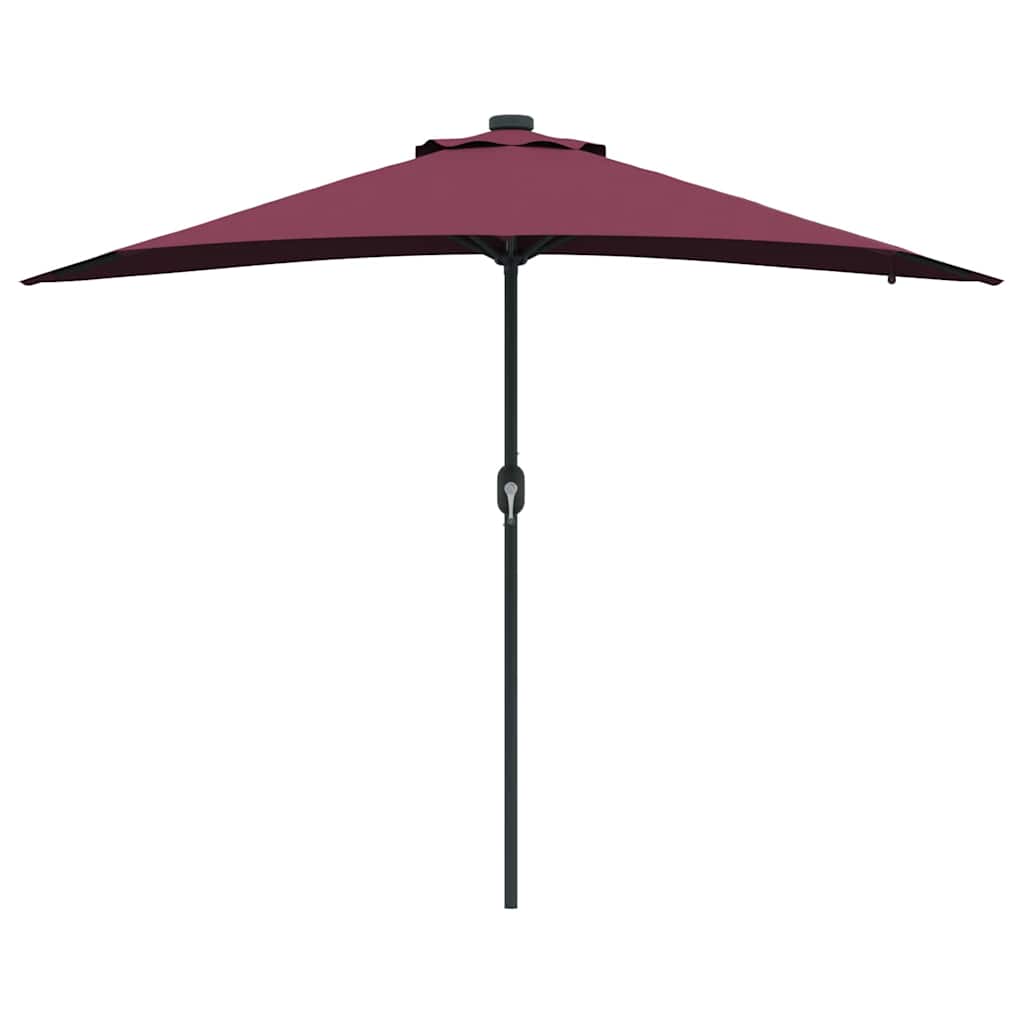 vidaXL Parasolka ogrodowa Bordeaux Czerwony 294 x 150 x 223 cm