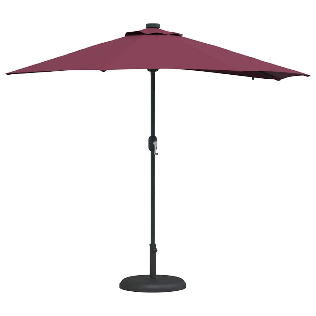 vidaXL Parasolka ogrodowa Bordeaux Czerwony 294 x 150 x 223 cm