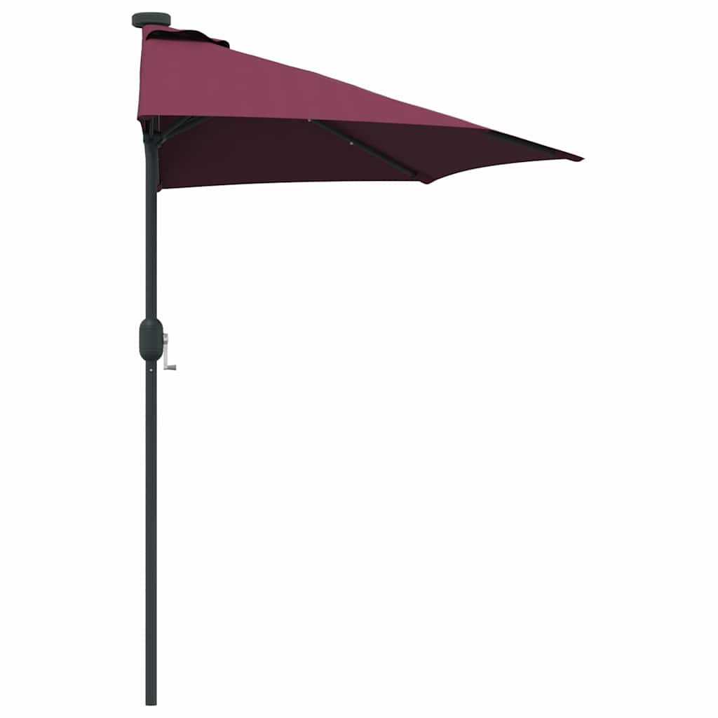 vidaXL Parasolka ogrodowa Bordeaux Czerwony 294 x 150 x 223 cm