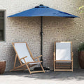 vidaXL Parasolka ogrodowa Niebieski azur 294 x 150 x 223 cm