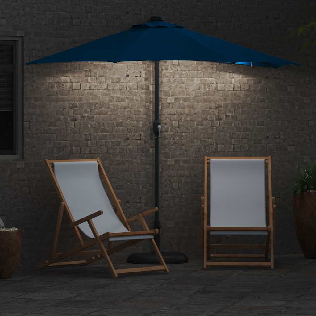 vidaXL Parasolka ogrodowa Niebieski azur 294 x 150 x 223 cm