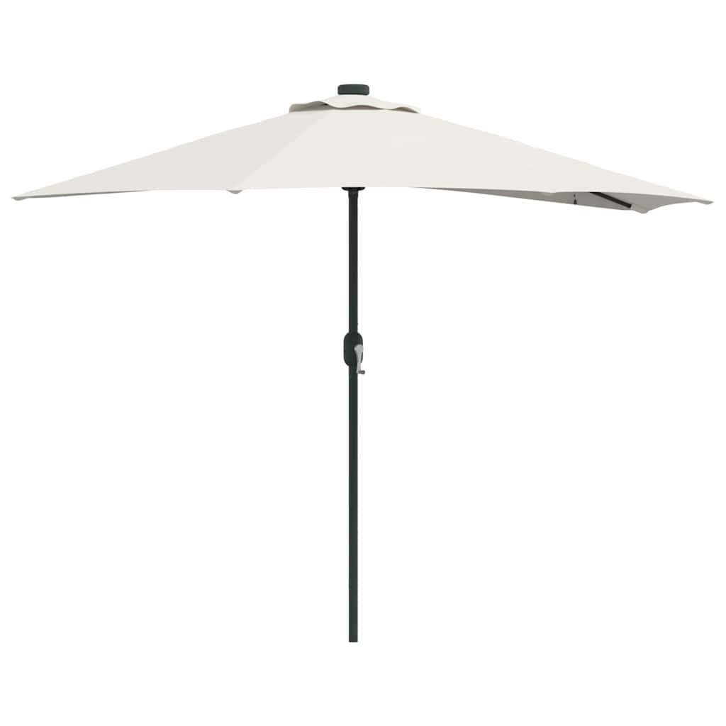 vidaXL Parasolka ogrodowa piaskowy 294 x 150 x 224 cm Poliester i Stal