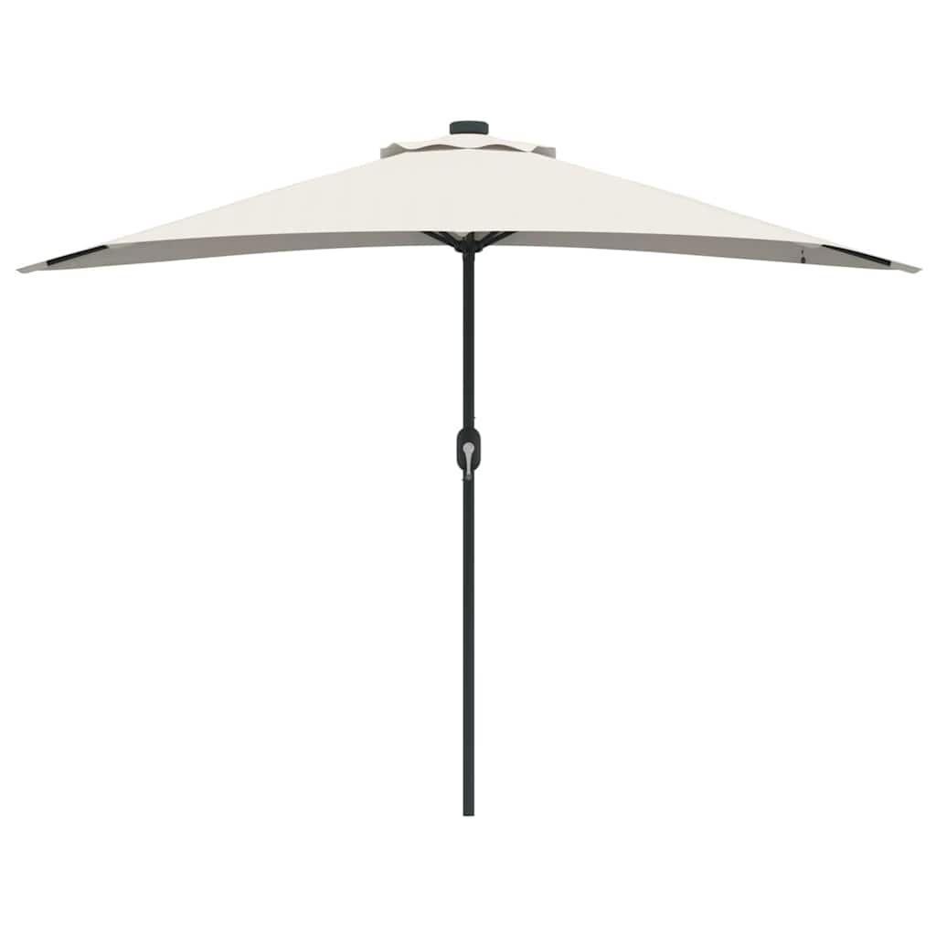 vidaXL Parasolka ogrodowa piaskowy 294 x 150 x 224 cm Poliester i Stal