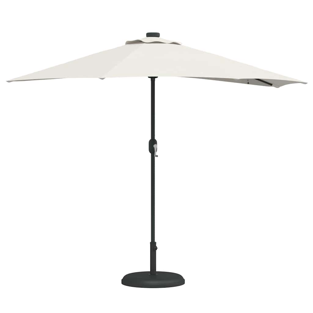 vidaXL Parasolka ogrodowa piaskowy 294 x 150 x 224 cm Poliester i Stal