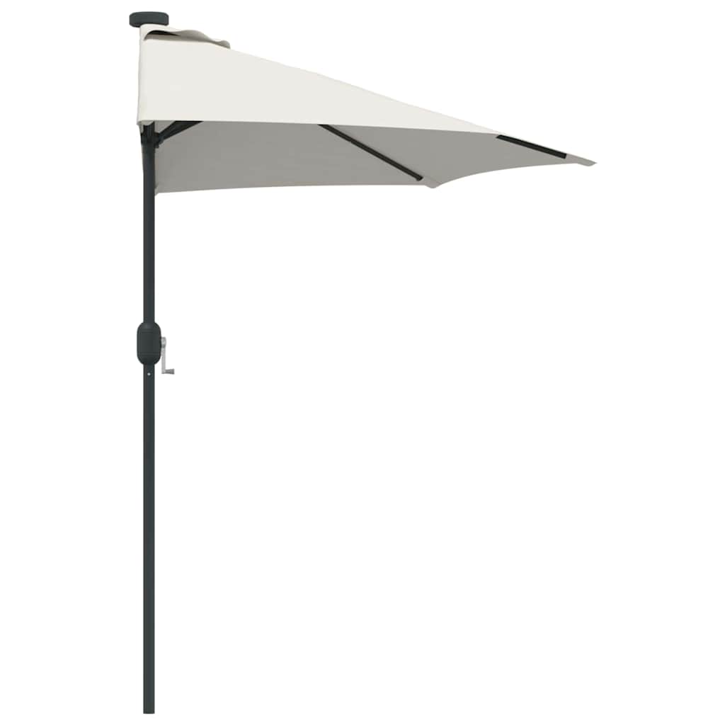 vidaXL Parasolka ogrodowa piaskowy 294 x 150 x 224 cm Poliester i Stal
