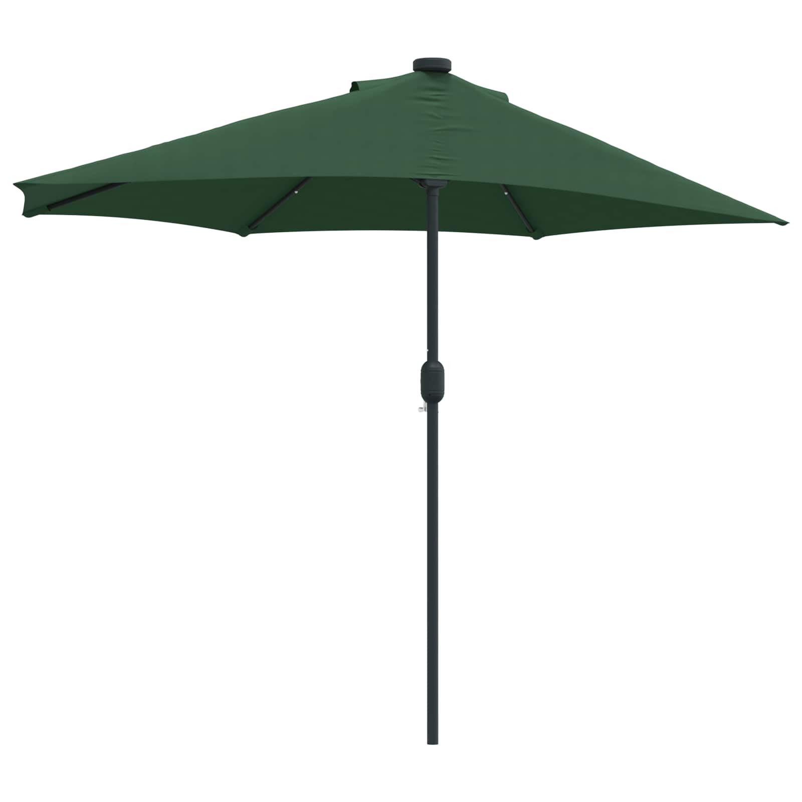 vidaXL Parasolka ogrodowa Zielony 294 x 150 x 224 cm Poliester i Stal