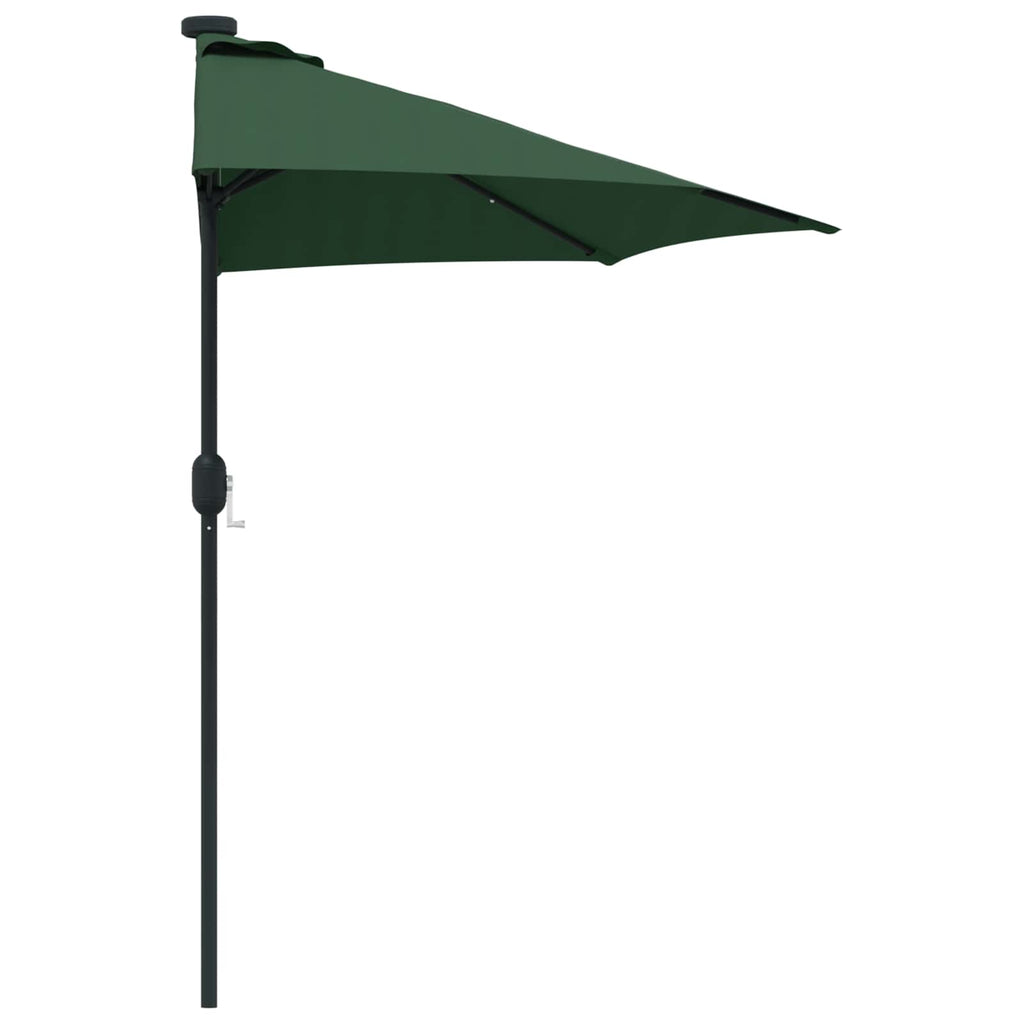 vidaXL Parasolka ogrodowa Zielony 294 x 150 x 224 cm Poliester i Stal