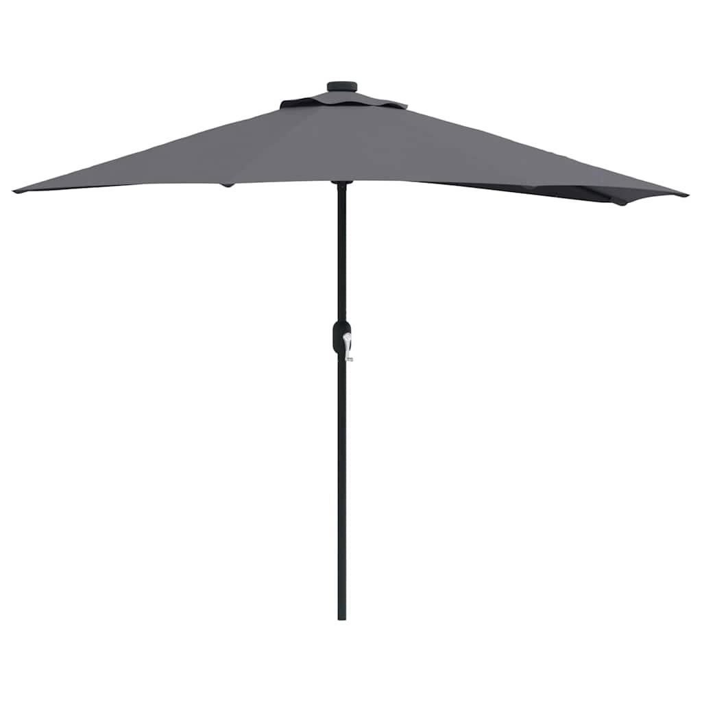 vidaXL Parasolka ogrodowa Antracyt 294 x 150 x 224 cm Poliester i Stal
