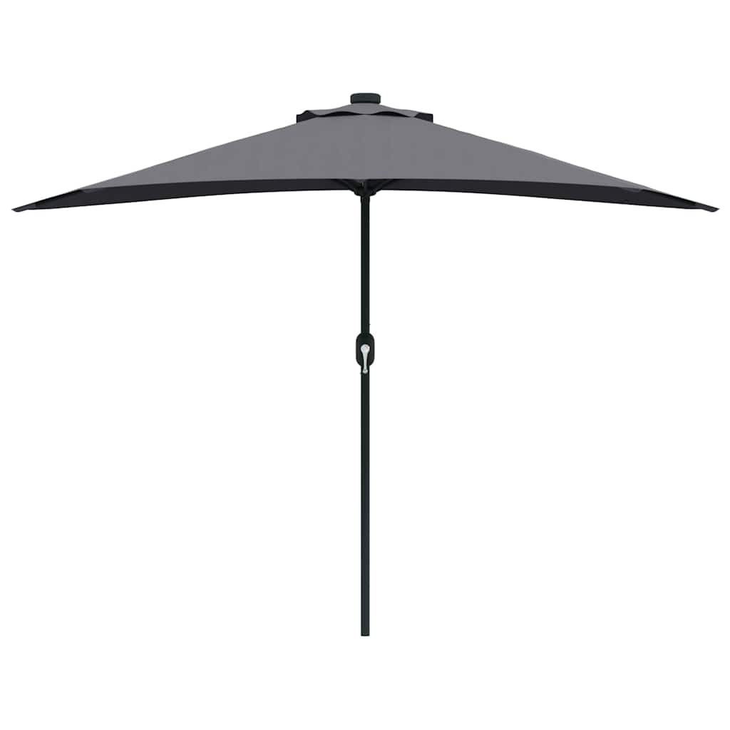 vidaXL Parasolka ogrodowa Antracyt 294 x 150 x 224 cm Poliester i Stal