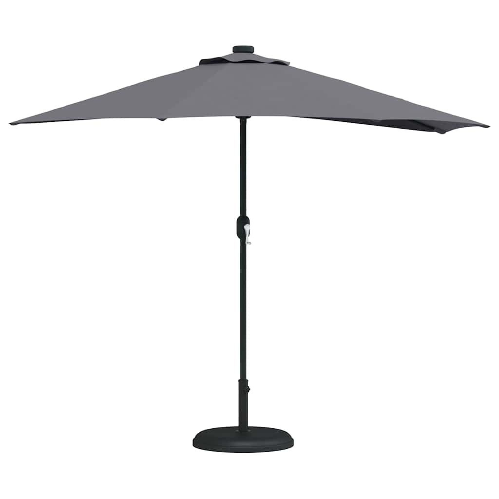 vidaXL Parasolka ogrodowa Antracyt 294 x 150 x 224 cm Poliester i Stal