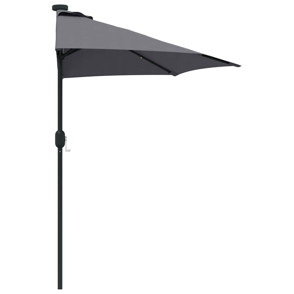 vidaXL Parasolka ogrodowa Antracyt 294 x 150 x 224 cm Poliester i Stal