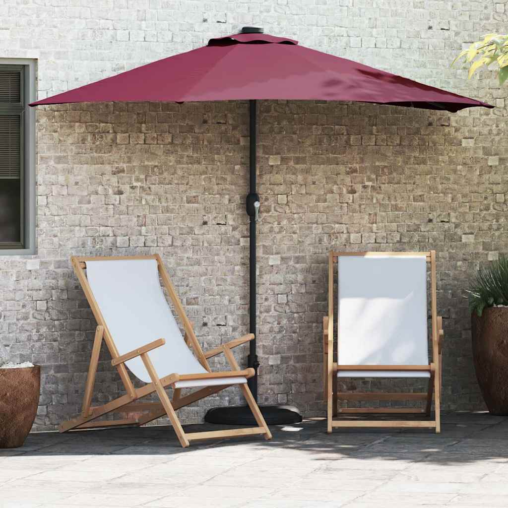 vidaXL Parasolka ogrodowa Bordeaux Czerwony 294 x 150 x 224 cm