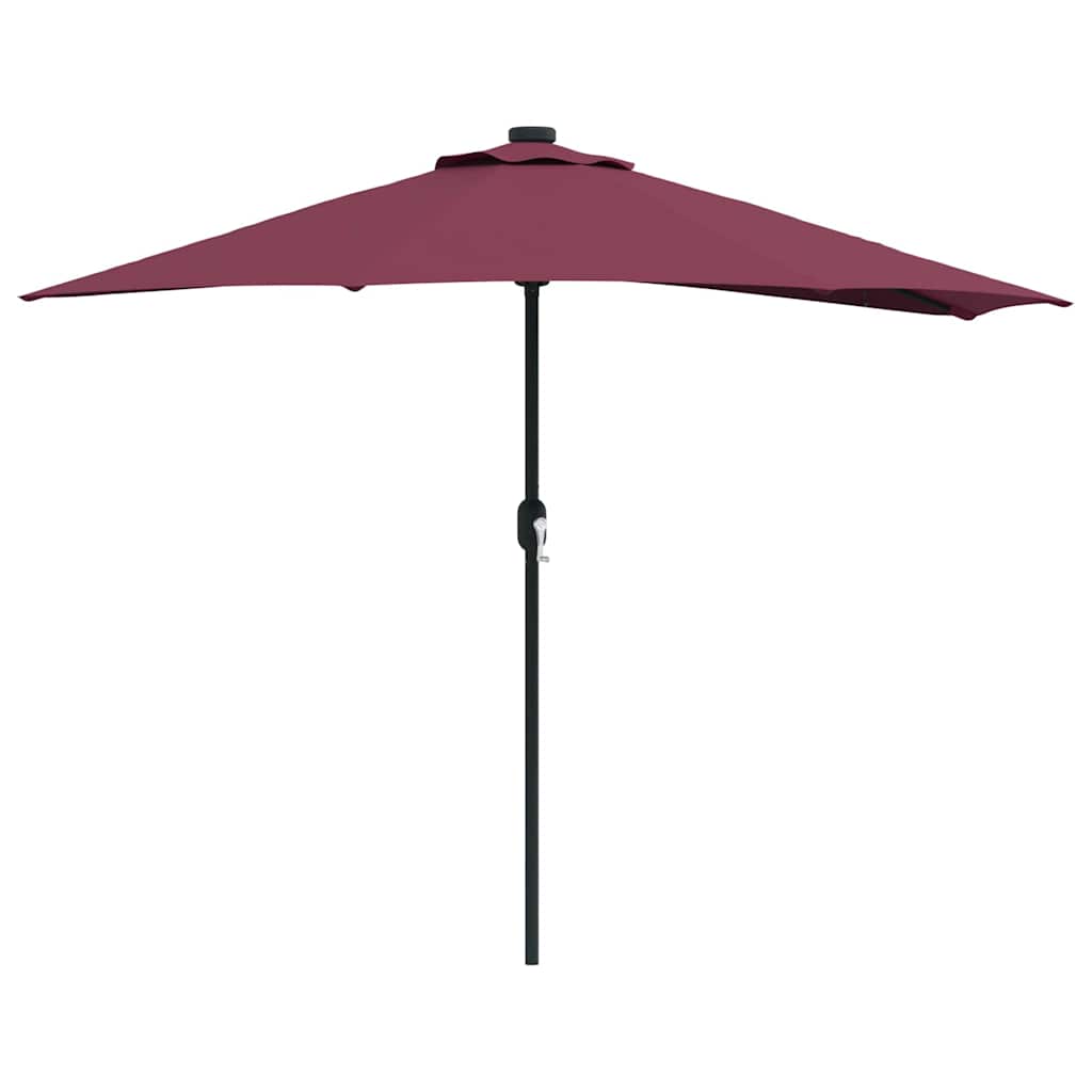 vidaXL Parasolka ogrodowa Bordeaux Czerwony 294 x 150 x 224 cm