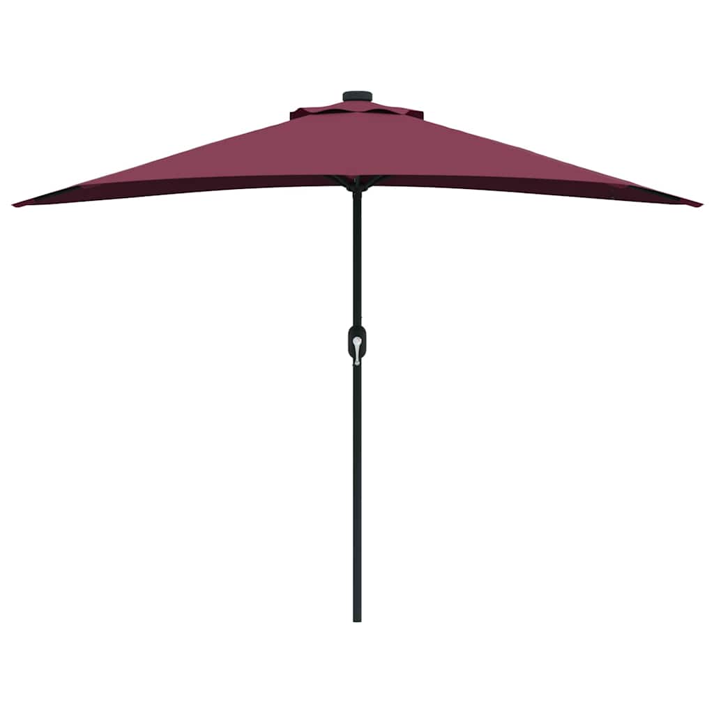 vidaXL Parasolka ogrodowa Bordeaux Czerwony 294 x 150 x 224 cm