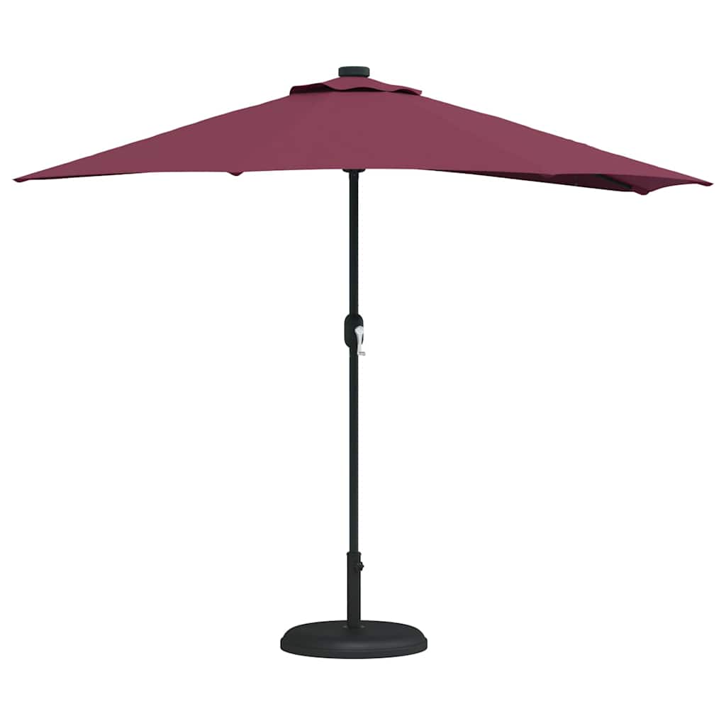 vidaXL Parasolka ogrodowa Bordeaux Czerwony 294 x 150 x 224 cm