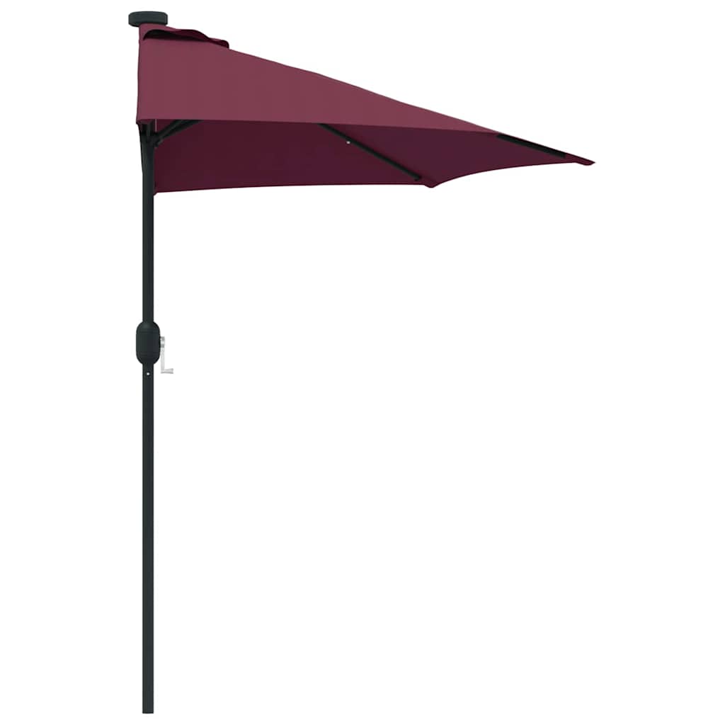 vidaXL Parasolka ogrodowa Bordeaux Czerwony 294 x 150 x 224 cm
